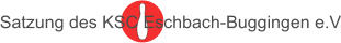 Satzung des KSC Eschbach-Buggingen e.V