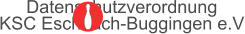 Datenschutzverordnung  KSC Eschbach-Buggingen e.V